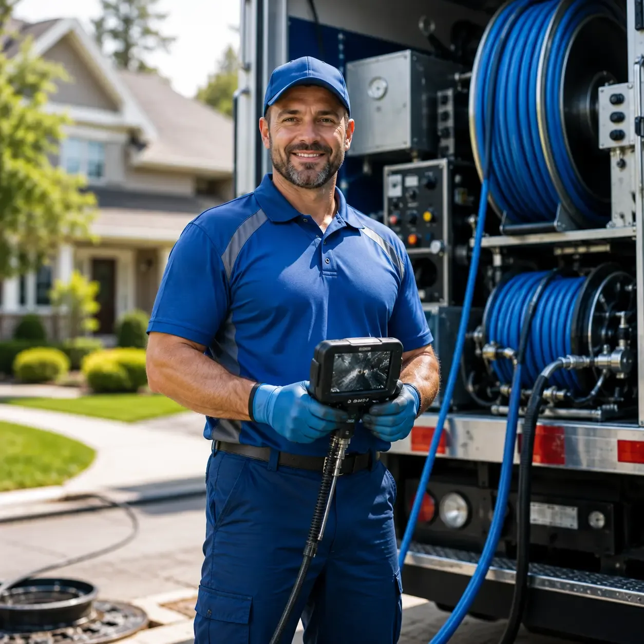 Local outdoor drain cleaning specialists in Stanton, MI